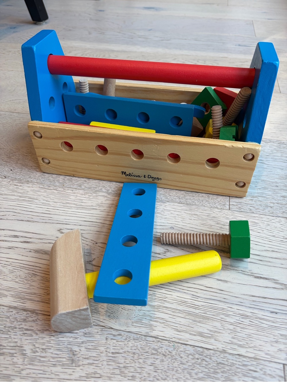 Melissa & Doug Wooden Toolbox Construction Set